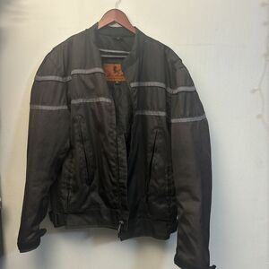 Leon Leather Co Inc Motorcycle Jacket Mens Size XL